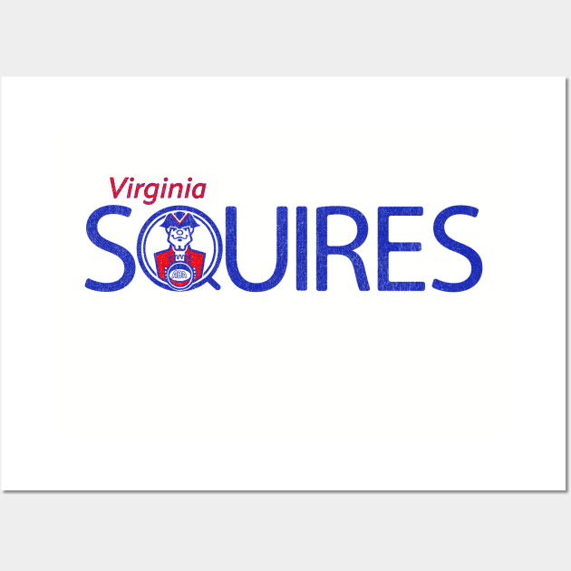 Classic Virginia Squires ABA Basketball Wall Art by LocalZonly